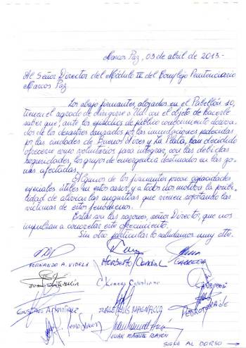 La nota es del 3 de abril y fue publicada en el blog del reivindicador del genocidio Horacio Palma.